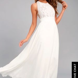 Lulu’s Forever and Always Maxi Dress, NWT